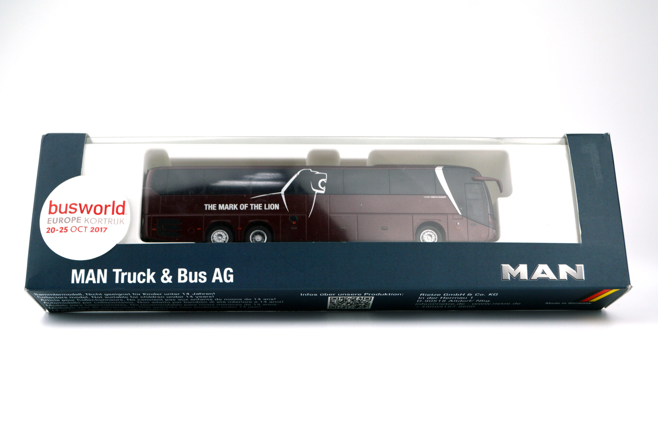 Модель автобус MAN Lion’s Coach (1:50)